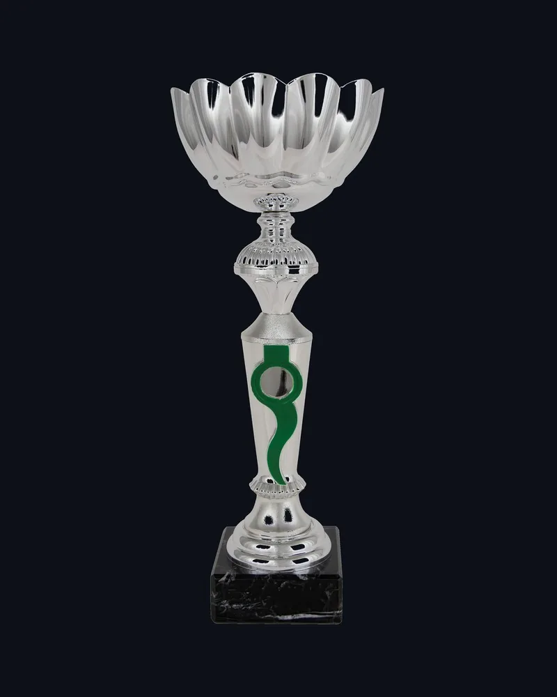 Copa Flor Columna Cinta Verde