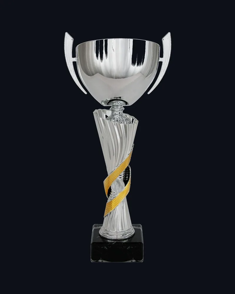 Copa Lisa con Asas Columna Cintas