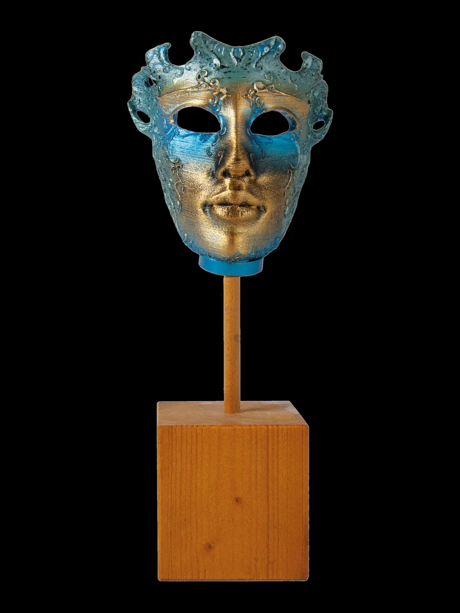 Máscara azul y oro - Ref 6579
