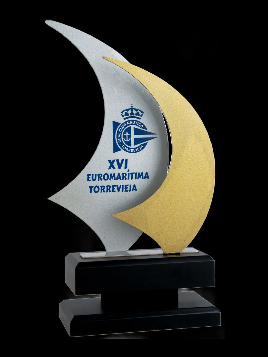 Trofeo náutico oro y plata - Ref 6661