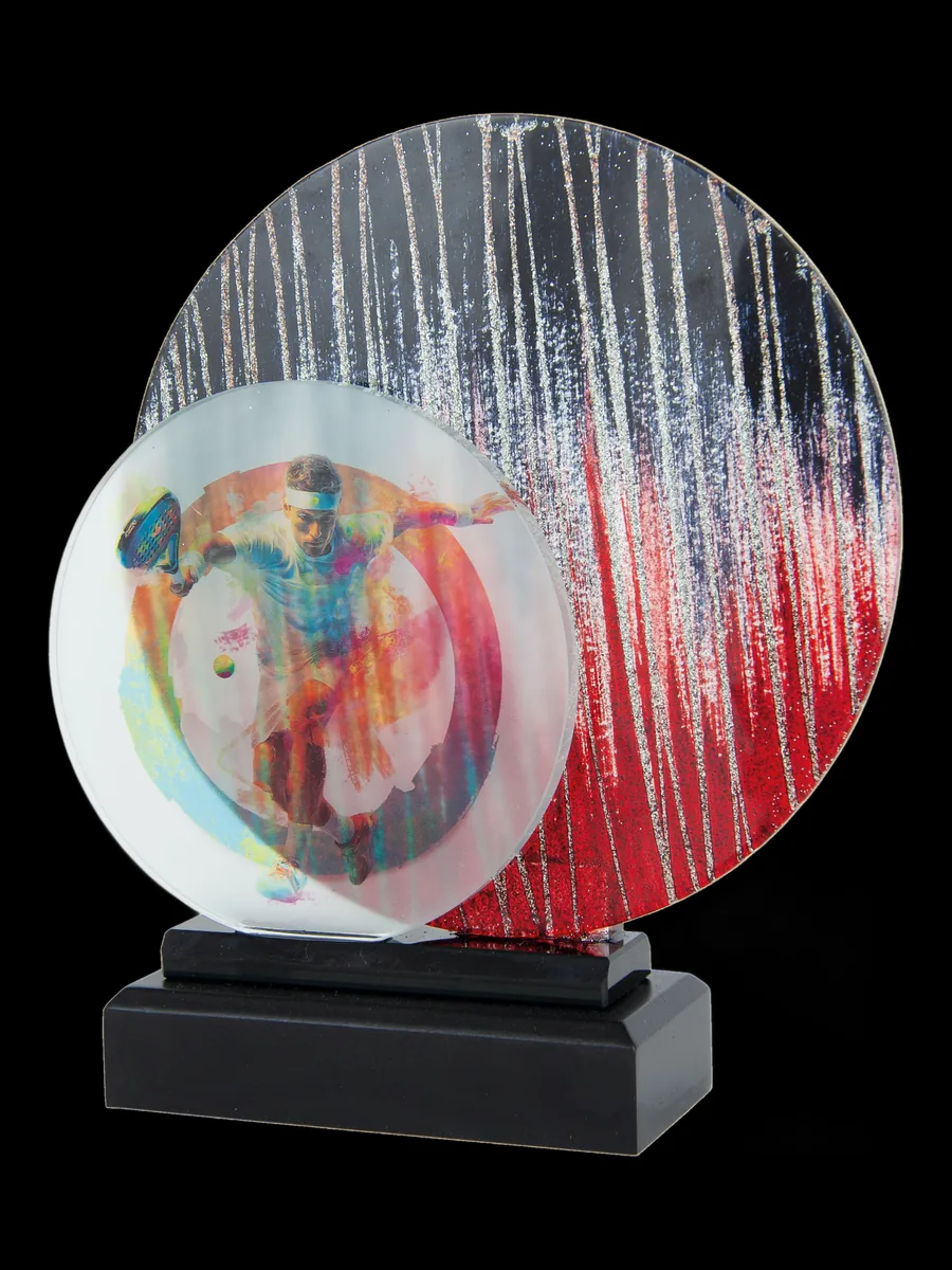 Trofeo con Disco Dorado
