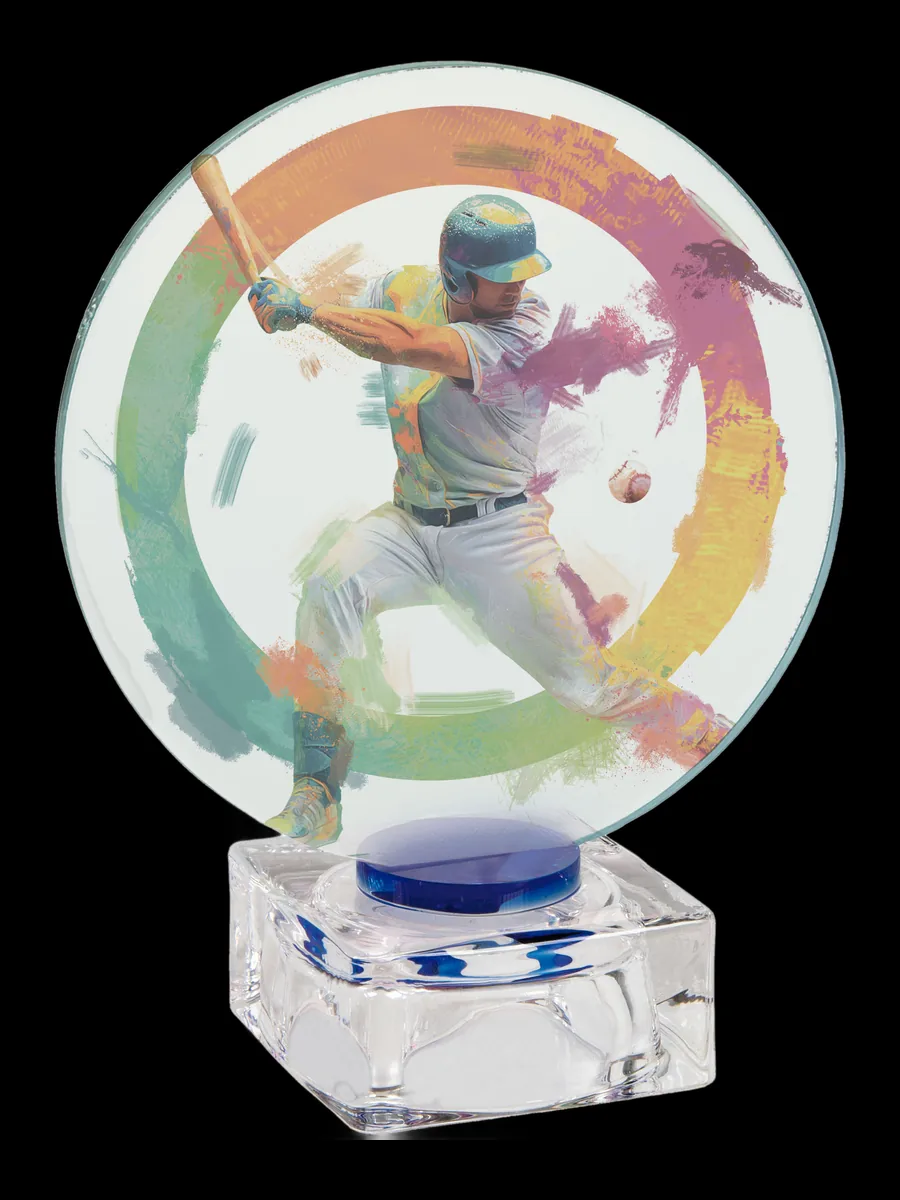 Trofeo Disco Base Cristal