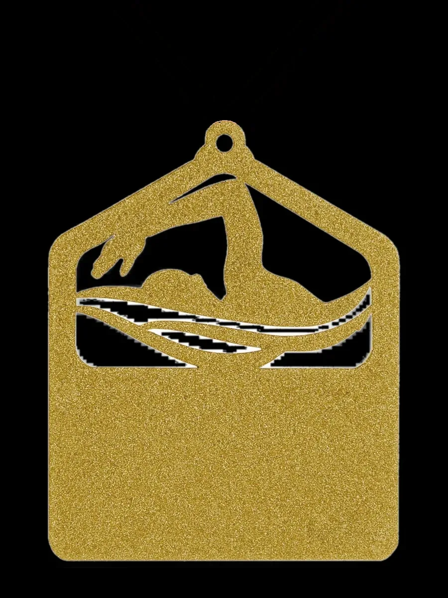 Medalla Recortada Natación