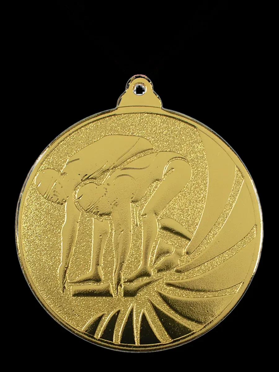 Medalla Deportiva Relieve Ø55 — Natación