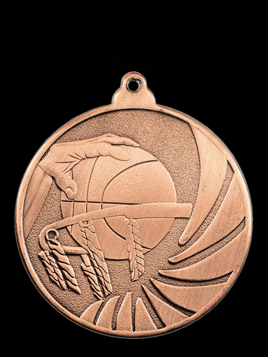 Medalla Deportiva Relieve Ø55 — Basket