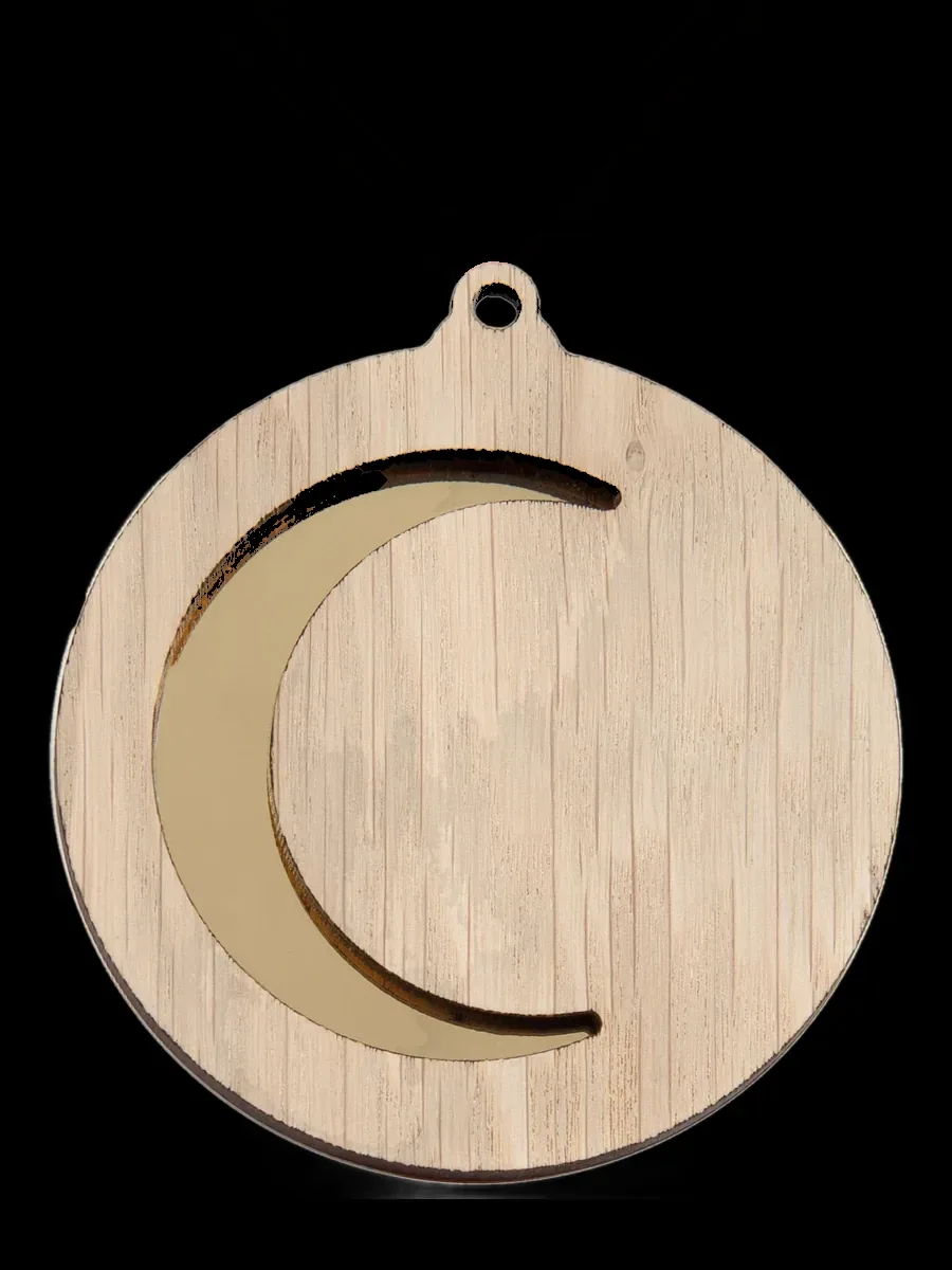 Medalla Madera Luna