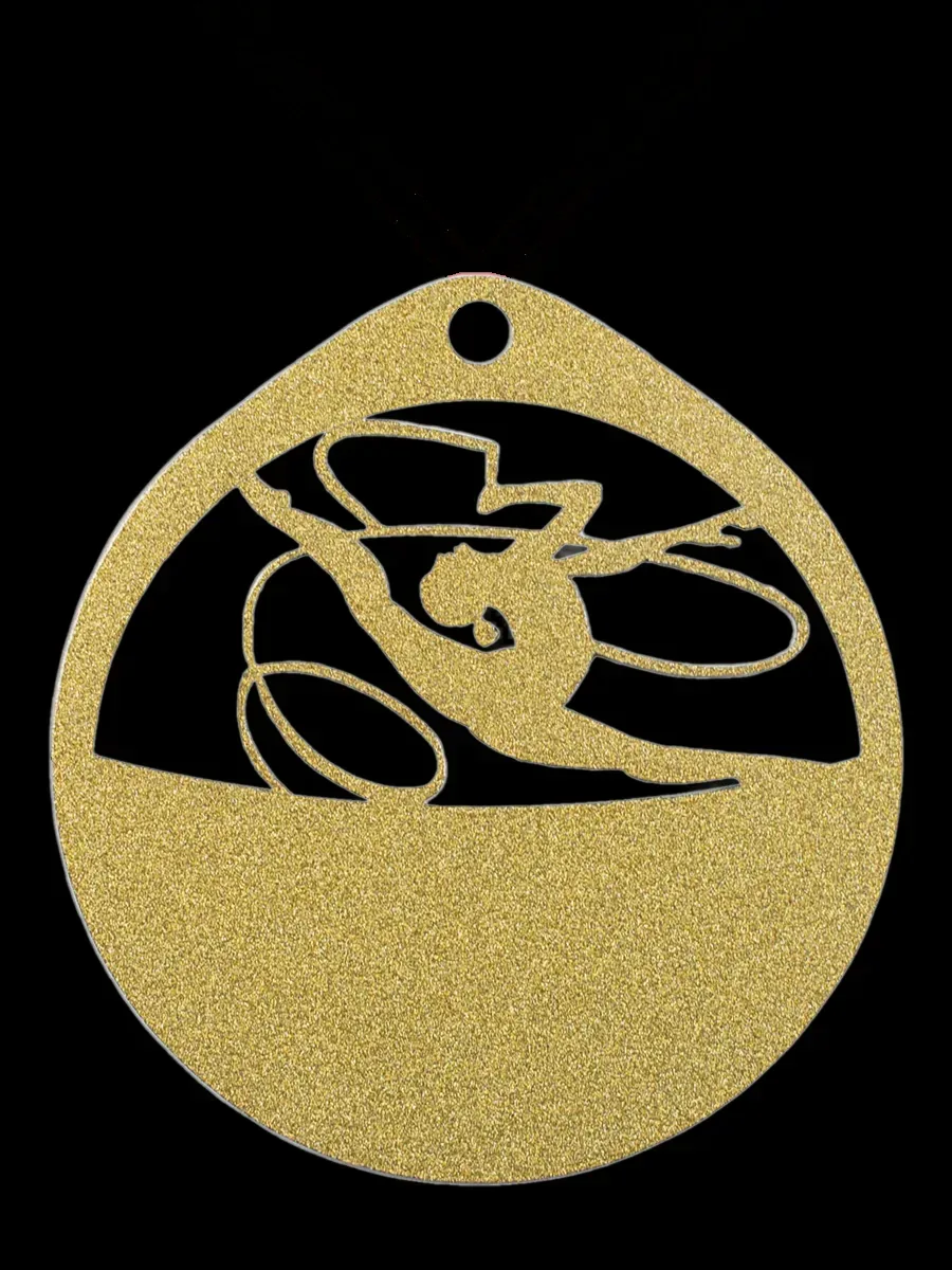 Medalla Deportiva Relieve Ø70 — Gimnasia