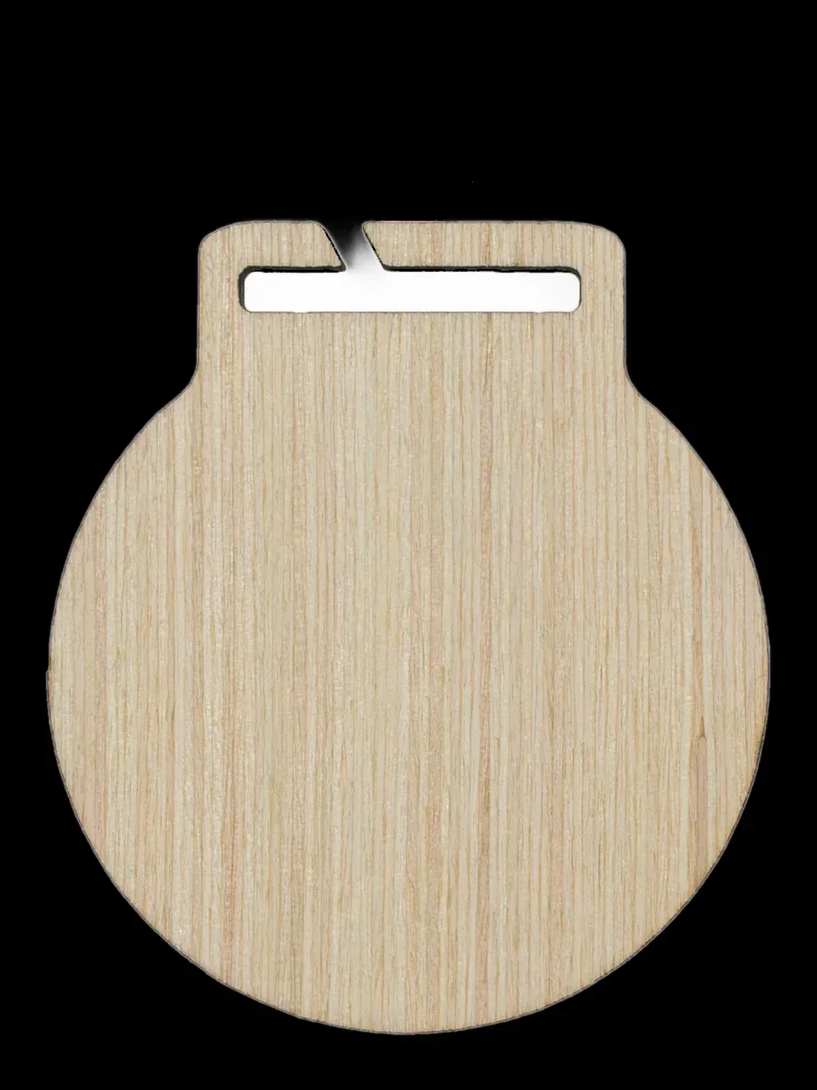 Medalla Madera Redonda Lisa