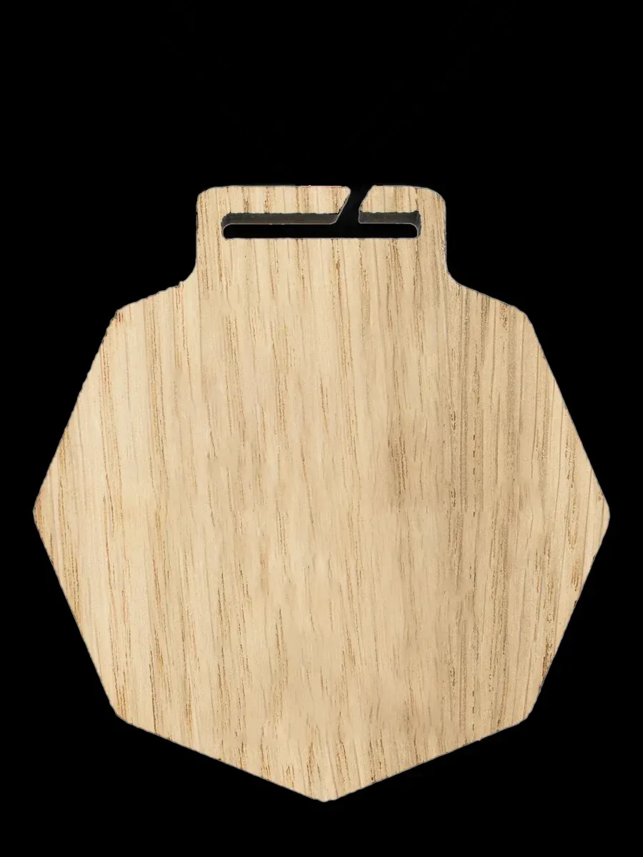 Medalla Madera Octogonal