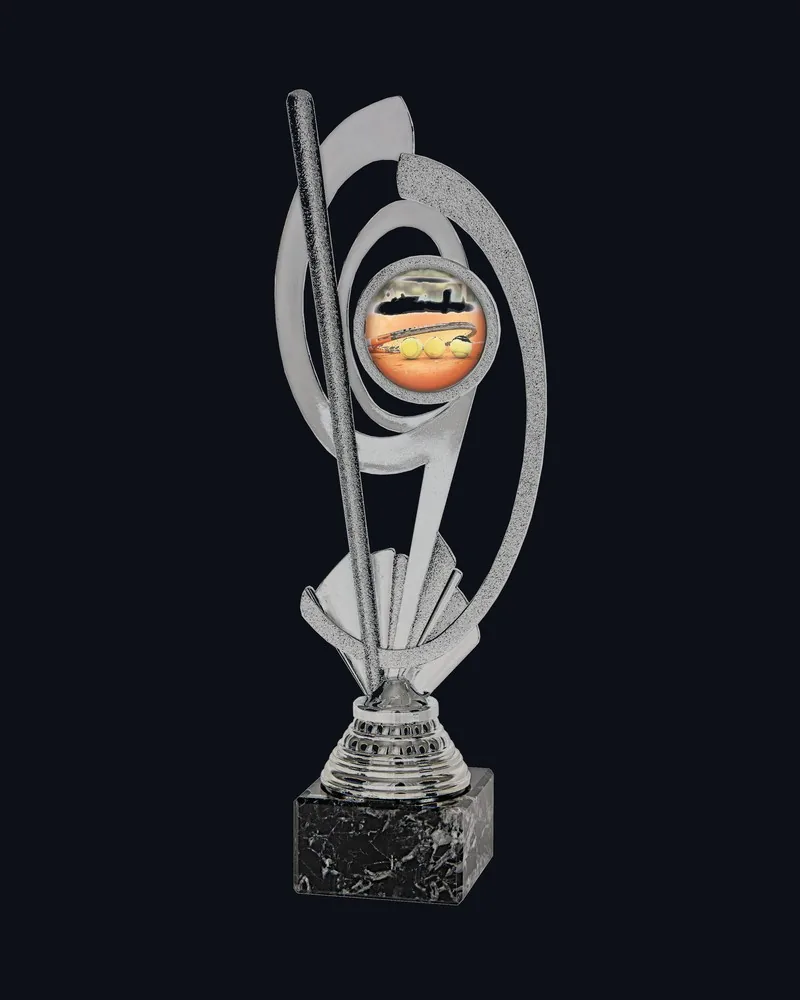 Trofeo Portadiscos Plano Plata