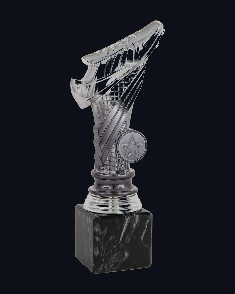Trofeo Bota de Fútbol Plata